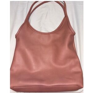 Montana West Hobo Shoulder Bag Dusty Rose Pink Vegan Leather Tote with Pouch
